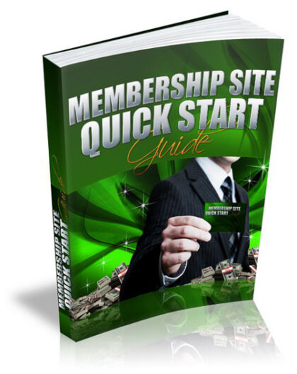 Membership Site Quick Start MRR eBook