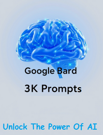 Google Bard 3K AI Prompts PLR eBook